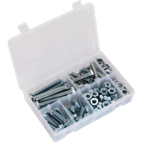 SEALEY Setscrew, Nut & Washer Assortment 150Pc High Tensile M10 Metric | AB052SNW | GSF Car Parts