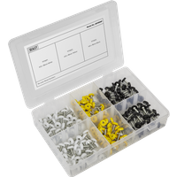 SEALEY Numberplate Screw Assortment 195Pc 4.8mm X 18mm - Plastic Enclosed Head | AB195NP | GSF Car Parts