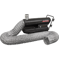 SEALEY Indirect Space Warmer® Kerosene/diesel Heater 102, 000Btu/hr With 5M Ducting | ABI1000COMBO | GSF Car Parts