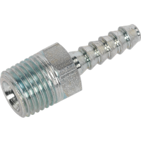 SEALEY Screwed Tailpiece Male 1/4"bspt - 3/16" Hose Pack Of 5 | AC38 | GSF Car Parts