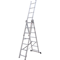 SEALEY Aluminium Extension Combination Ladder 3X7 En 131 | ACL307 | GSF Car Parts