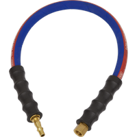 SEALEY Air Leader Hose 600mm X Ø8mm With Tailpiece & 1/4"bsp Union | AH2R | GSF Car Parts