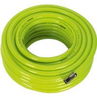 SEALEY Air Hose High-Visibility 20M X Ø8mm With 1/4"bsp Unions | AHFC20 | GSF Car Parts