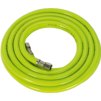 SEALEY Air Hose High-Visibility 5M X Ø8mm With 1/4"bsp Unions | AHFC5 | GSF Car Parts