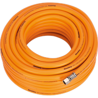 SEALEY Air Hose 20M X Ø8mm Hybrid High-Visibility With 1/4"bsp Unions | AHHC20 | GSF Car Parts