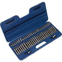 SEALEY Security Trx-Star*/hex/ribe/spline Bit Set 56Pc 3/8" & 1/2"sq Drive | AK21956 | GSF Car Parts