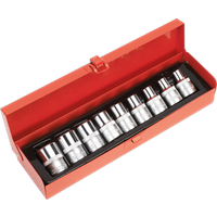 SEALEY Trx-Star* Female Socket Set 9Pc 1/2"sq Drive E10-E24 | AK230 | GSF Car Parts