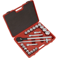 SEALEY Socket Set 22Pc 3/4"sq Drive 12-Point Walldrive® Metric | AK2598 | GSF Car Parts