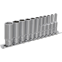 SEALEY Socket Set 11Pc 1/4"sq Drive Deep Walldrive® Imperial | AK2671 | GSF Car Parts