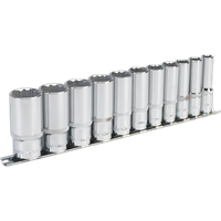 SEALEY Socket Set 11Pc 3/8"sq Drive 12Pt Deep Walldrive® Imperial | AK2673 | GSF Car Parts