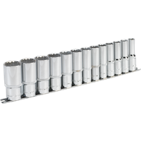 SEALEY Socket Set 13Pc 1/2"sq Drive 12Pt Deep Walldrive® Imperial | AK2675 | GSF Car Parts