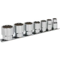 SEALEY Socket Set 7Pc 3/8"sq Drive Whitworth | AK2676 | GSF Car Parts