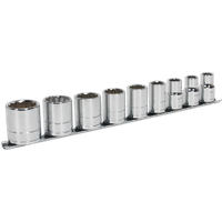 SEALEY Socket Set 9Pc 1/2"sq Drive Whitworth | AK2677 | GSF Car Parts