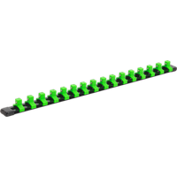 SEALEY Socket Retaining Rail With 16 Clips 3/8"sq Drive - Hi-Vis Green | AK27053HV | GSF Car Parts