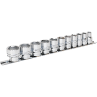SEALEY Socket Set 11Pc 3/8"sq Drive Lock-On™ 6Pt Imperial | AK2740 | GSF Car Parts