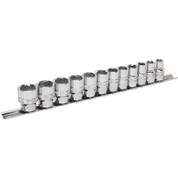 SEALEY Socket Set 12Pc 3/8"sq Drive Lock-On™ 6Pt Metric | AK2741 | GSF Car Parts