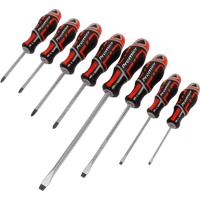 SEALEY Screwdriver Set 8Pc Gripmax® - Red | AK4322 | GSF Car Parts