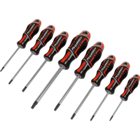 SEALEY Screwdriver Set 8Pc Security Trx-Star* Gripmax® - Red | AK4323 | GSF Car Parts