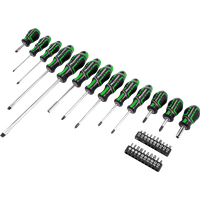 SEALEY Screwdriver & Bit Set 33Pc Gripmax® - Hi-Vis | AK4370HV | GSF Car Parts