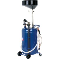 SEALEY Mobile Oil Drainer With Probes 90L Air Discharge | AK459DX | GSF Car Parts