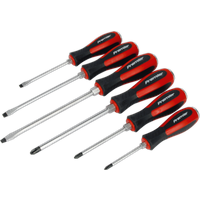SEALEY Screwdriver Set 6Pc Hammer-Thru | AK4932 | GSF Car Parts