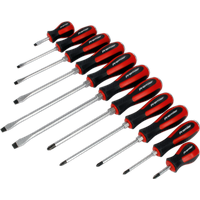 SEALEY Screwdriver Set 11Pc Hammer-Thru | AK4933 | GSF Car Parts