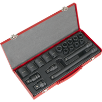 SEALEY Impact Socket Set 19Pc 1/2"sq Drive Metric | AK5619M | GSF Car Parts