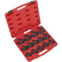 SEALEY Crow's Foot Spanner Set 14Pc 1/2"sq Drive Metric | AK59831 | GSF Car Parts
