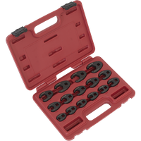 SEALEY Crow's Foot Spanner Set 15Pc 3/8"sq Drive Metric | AK5983 | GSF Car Parts