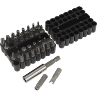 SEALEY Security Bit & Magnetic Adaptor Set 33Pc | AK614 | GSF Car Parts