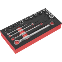 SEALEY Trx-Star* 3/8"sq Drive Socket & Spanner Set 16Pc | AK61801 | GSF Car Parts