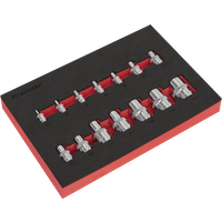 SEALEY Trx-Star* Socket Set 14Pc 1/4", 3/8" & 1/2"sq Drive | AK61807 | GSF Car Parts