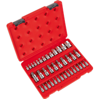 SEALEY Trx-Star* Socket & Security Socket Bit Set 38Pc 1/4", 3/8" & 1/2"sq Drive | AK6197 | GSF Car Parts