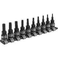 SEALEY Trx-Star* Socket Bit Set 10Pc 3/8"sq Drive Black Series | AK6207B | GSF Car Parts