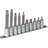 SEALEY Spline Socket Bit Set 10Pc 1/2"sq Drive | AK6215 | GSF Car Parts