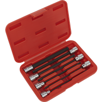 SEALEY Ball-End Hex Socket Bit Set 7Pc 3/8"sq Drive 150mm Metric | AK62257 | GSF Car Parts