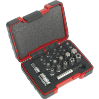 SEALEY Trx-P* & Security Trx-Ts* Bit Set 23Pc 1/4" & 3/8"sq Drive | AK6226 | GSF Car Parts
