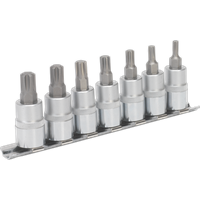 SEALEY Ribe Socket Bit Set 7Pc 3/8"sq Drive 50mm | AK6232 | GSF Car Parts