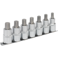 SEALEY Ribe Socket Bit Set 7Pc 1/2"sq Drive 55mm | AK6234 | GSF Car Parts