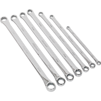 SEALEY Double End Ring Spanner Set 7Pc Extra-Long Metric | AK6311 | GSF Car Parts