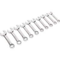 SEALEY Combination Spanner Set 10Pc Stubby Metric | AK633 | GSF Car Parts