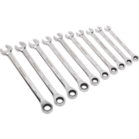 SEALEY Combination Ratchet Spanner Set 10Pc Extra-Long Metric | AK63914 | GSF Car Parts