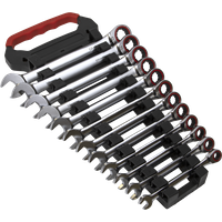 SEALEY Ratchet Combination Spanner Set 12Pc Metric Platinum Series | AK63940 | GSF Car Parts
