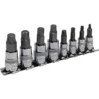 SEALEY Hex Socket Bit Set Lock-On™ 8Pc 1/4" & 3/8"sq Drive Metric | AK65600 | GSF Car Parts