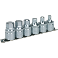 SEALEY Hex Socket Bit Set With Rail 6Pc Stubby 1/2"sq Drive Metric | AK6561 | GSF Car Parts