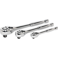 SEALEY Ratchet Wrench Set 3Pc Pear-Head Flip Reverse | AK6672 | GSF Car Parts