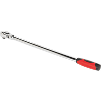 SEALEY Ratchet Wrench Flexi-Head Extra-Long 600mm 1/2"sq Drive | AK6698 | GSF Car Parts