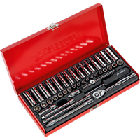 SEALEY Socket Set 41Pc 1/4"sq Drive 6Pt Walldrive® - Metric/imperial | AK690 | GSF Car Parts