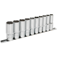 SEALEY Socket Set 10Pc Deep 1/2"sq Drive Total Drive® | AK70610D | GSF Car Parts