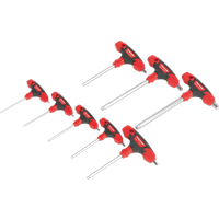 SEALEY Ball-End Hex Key Set 8Pc T-Handle Metric | AK7144 | GSF Car Parts